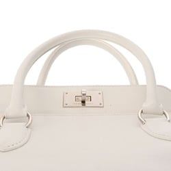 HERMES Hermes Toolbox 20 White □P Stamp (around 2012) Women's Swift Leather Handbag