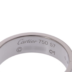 CARTIER Love Ring #57 Size 16.5 Women's K18 White Gold