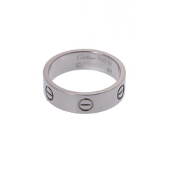 CARTIER Love Ring #57 Size 16.5 Women's K18 White Gold