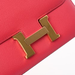 HERMES Constance 3 18 Rose Extreme D stamp (around 2019) Women's Epsom leather shoulder bag