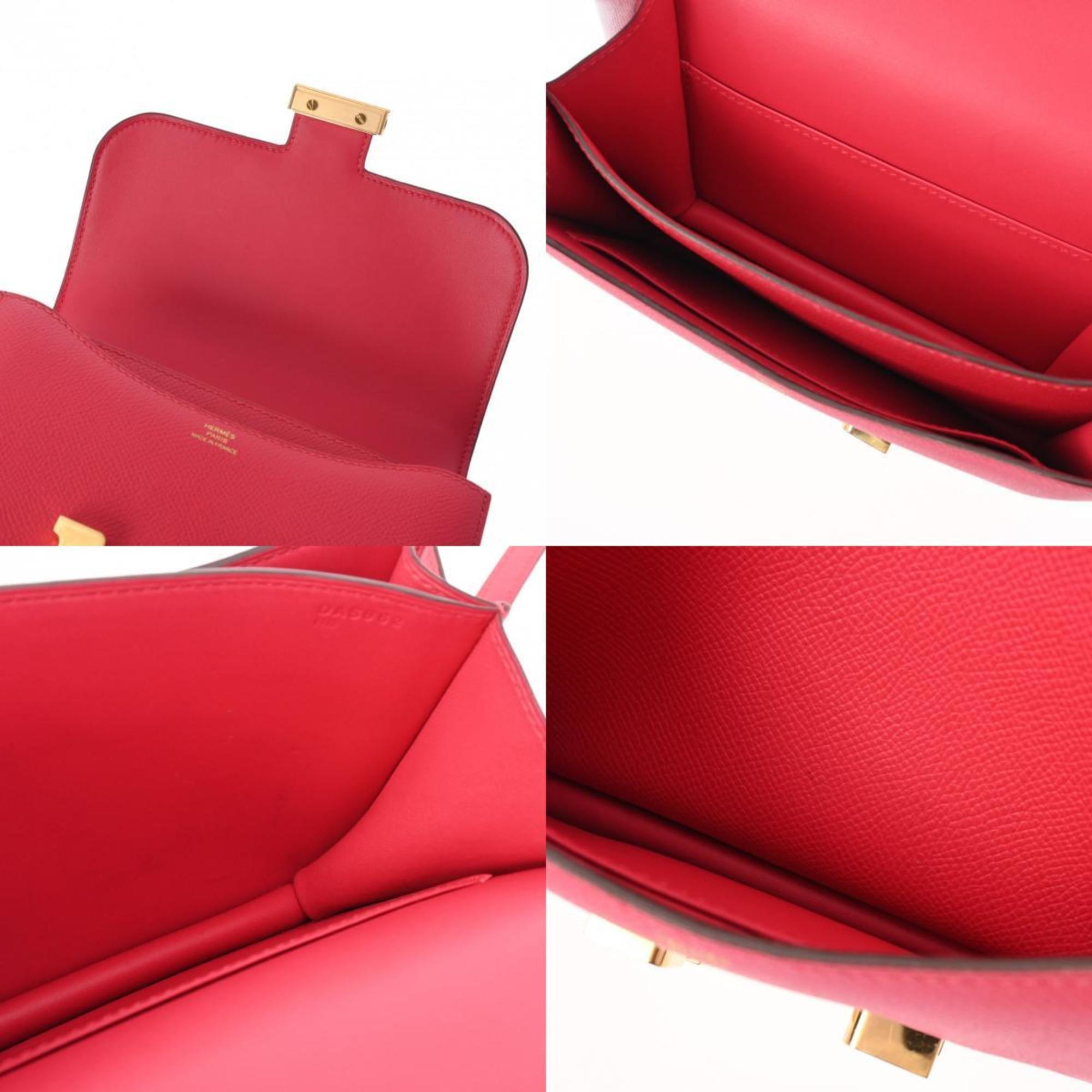 HERMES Constance 3 18 Rose Extreme D stamp (around 2019) Women's Epsom leather shoulder bag