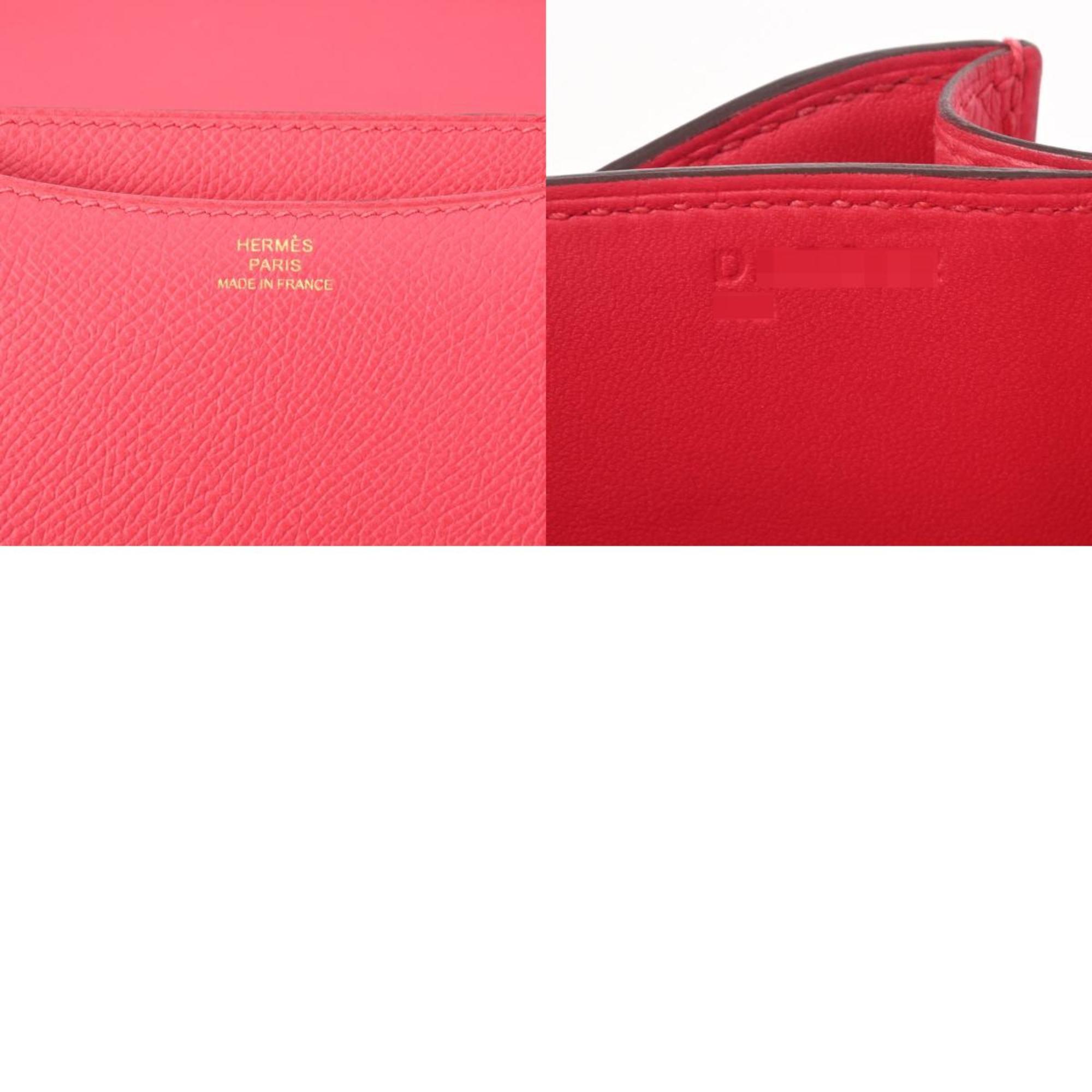 HERMES Constance 3 18 Rose Extreme D stamp (around 2019) Women's Epsom leather shoulder bag