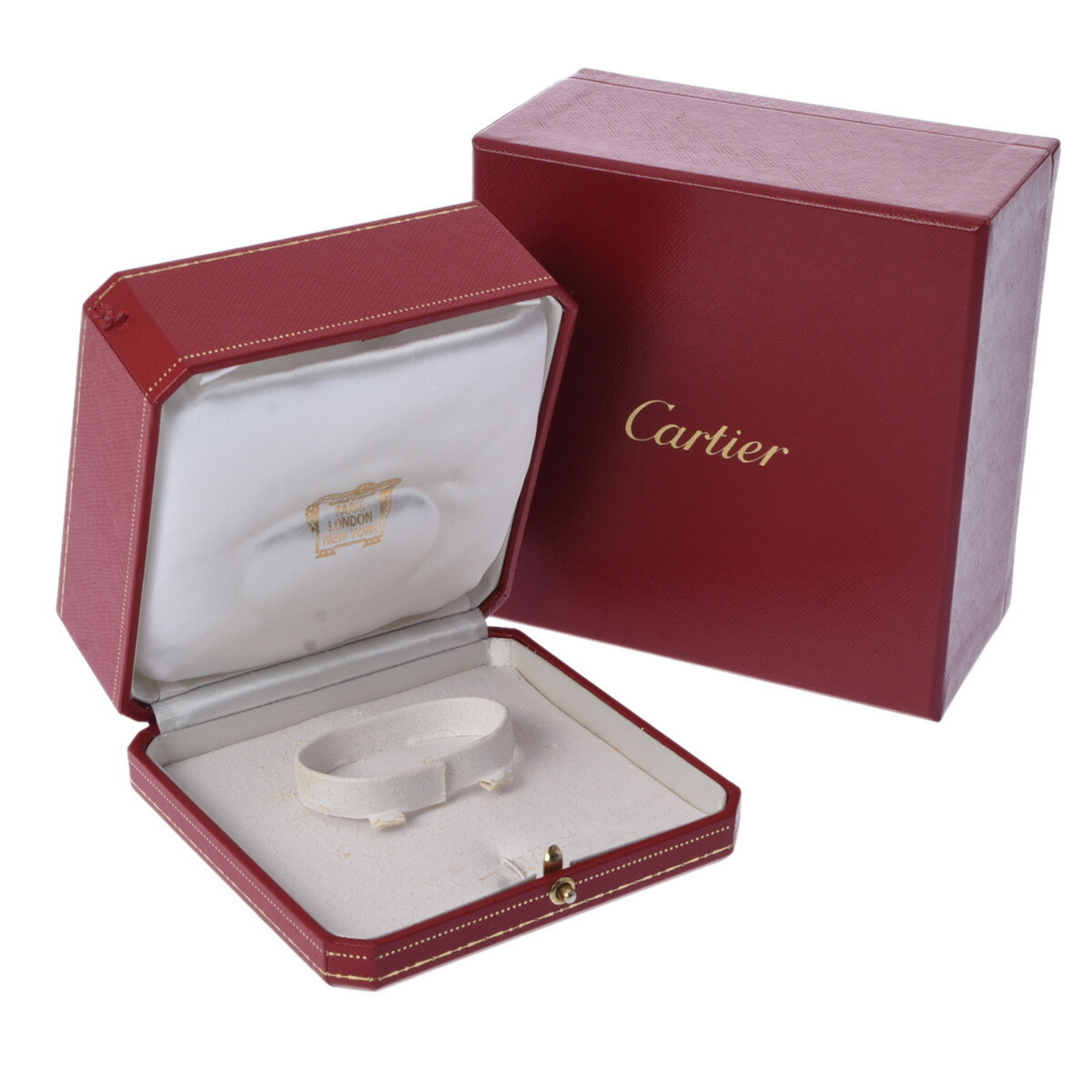 CARTIER Love Bracelet #16 Women's K18 White Gold