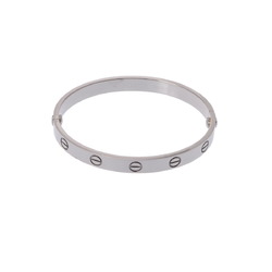 CARTIER Love Bracelet #16 Women's K18 White Gold