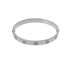 CARTIER Love Bracelet #16 Women's K18 White Gold