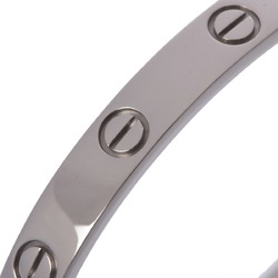 CARTIER Love Bracelet #16 Women's K18 White Gold