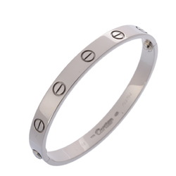 CARTIER Love Bracelet #16 Women's K18 White Gold