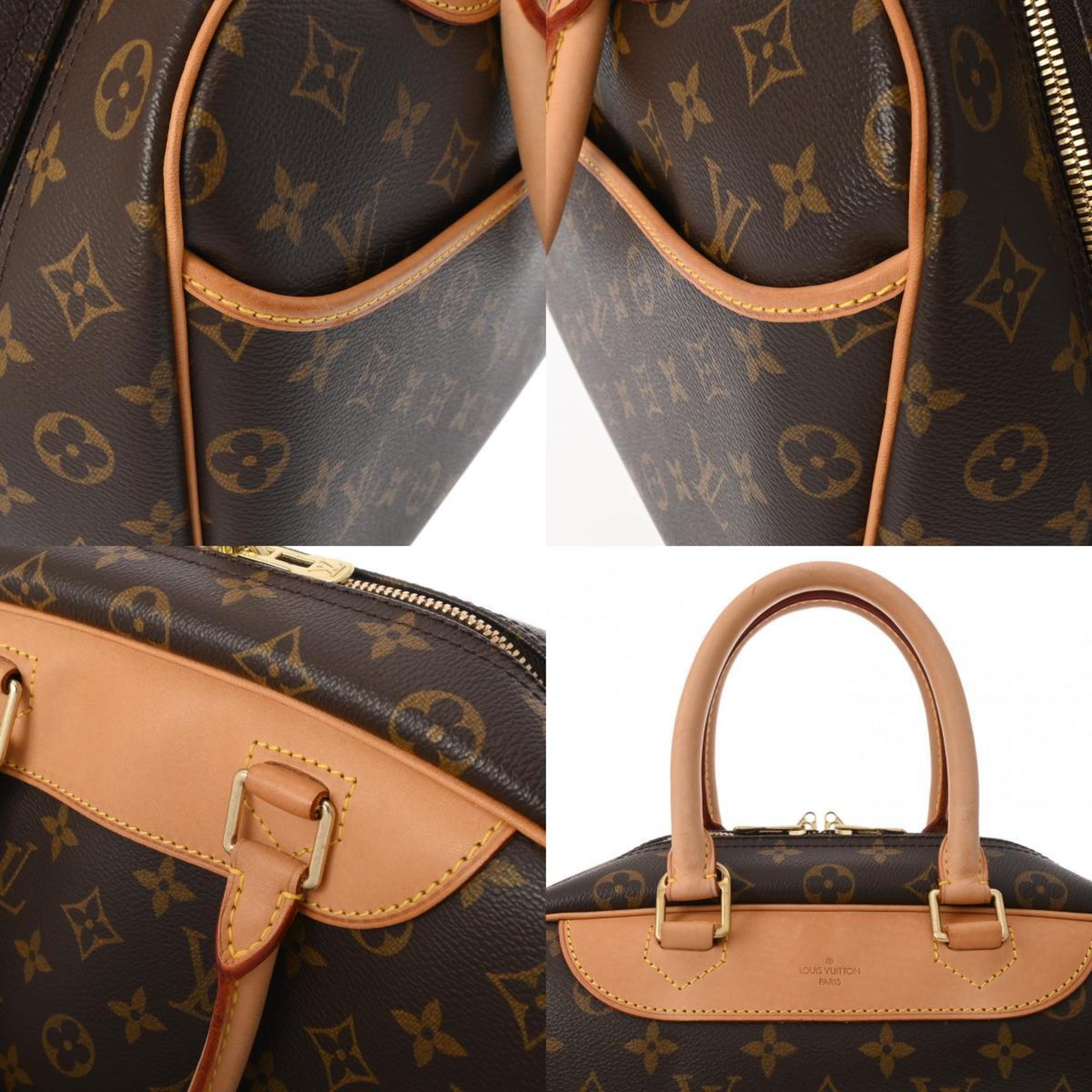 LOUIS VUITTON Louis Vuitton Monogram Deauville Brown M47270 Women's Canvas Handbag