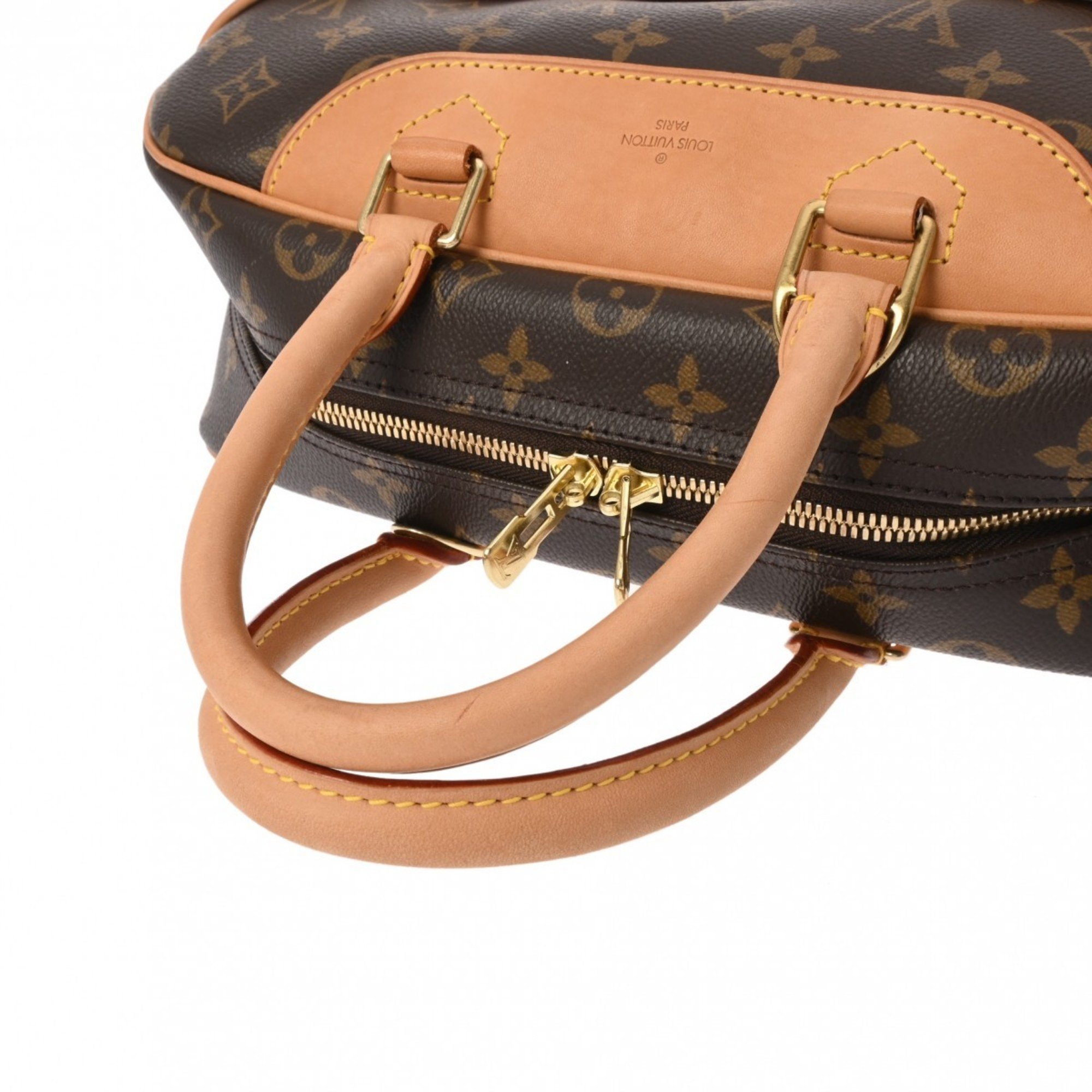 LOUIS VUITTON Louis Vuitton Monogram Deauville Brown M47270 Women's Canvas Handbag