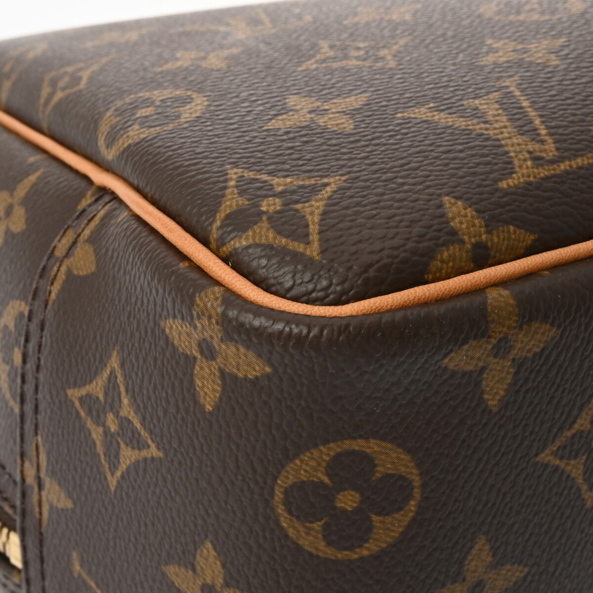 LOUIS VUITTON Louis Vuitton Monogram Deauville Brown M47270 Women's Canvas Handbag