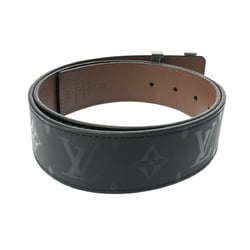 LOUIS VUITTON Louis Vuitton Santur LV Initial 85cm Black M9346V Men's Leather Belt