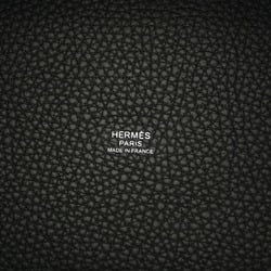 HERMES Picotin Lock MM Black W Stamp (around 2024) Women's Taurillon Clemence Handbag