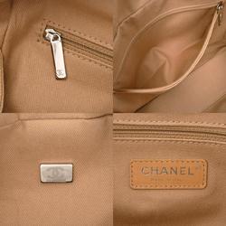 CHANEL Deauville Bowling Bag Beige A92749 Women's Canvas Handbag