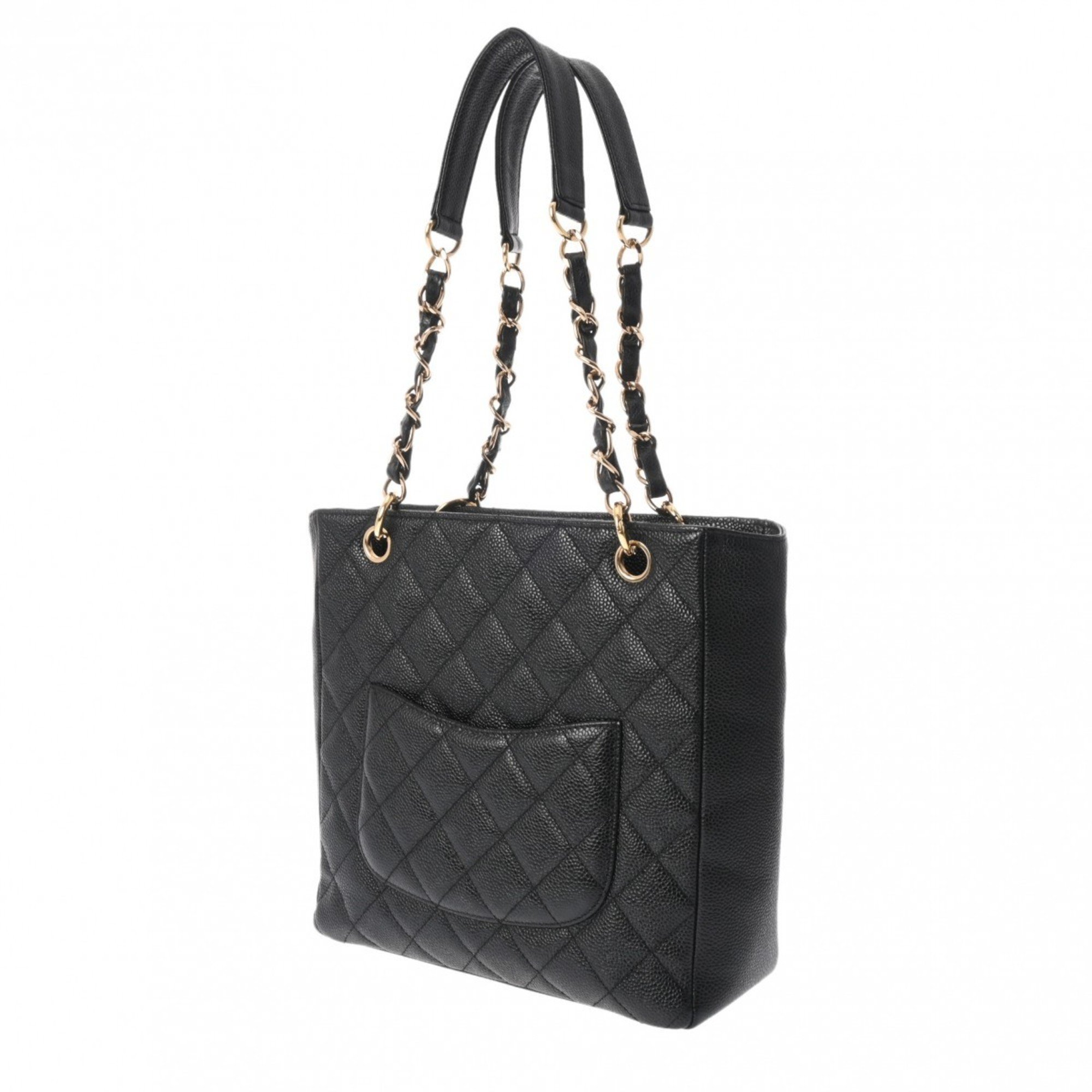 CHANEL Chanel Matelasse PST Petite Tote Black A50994 Women's Caviar Skin Bag