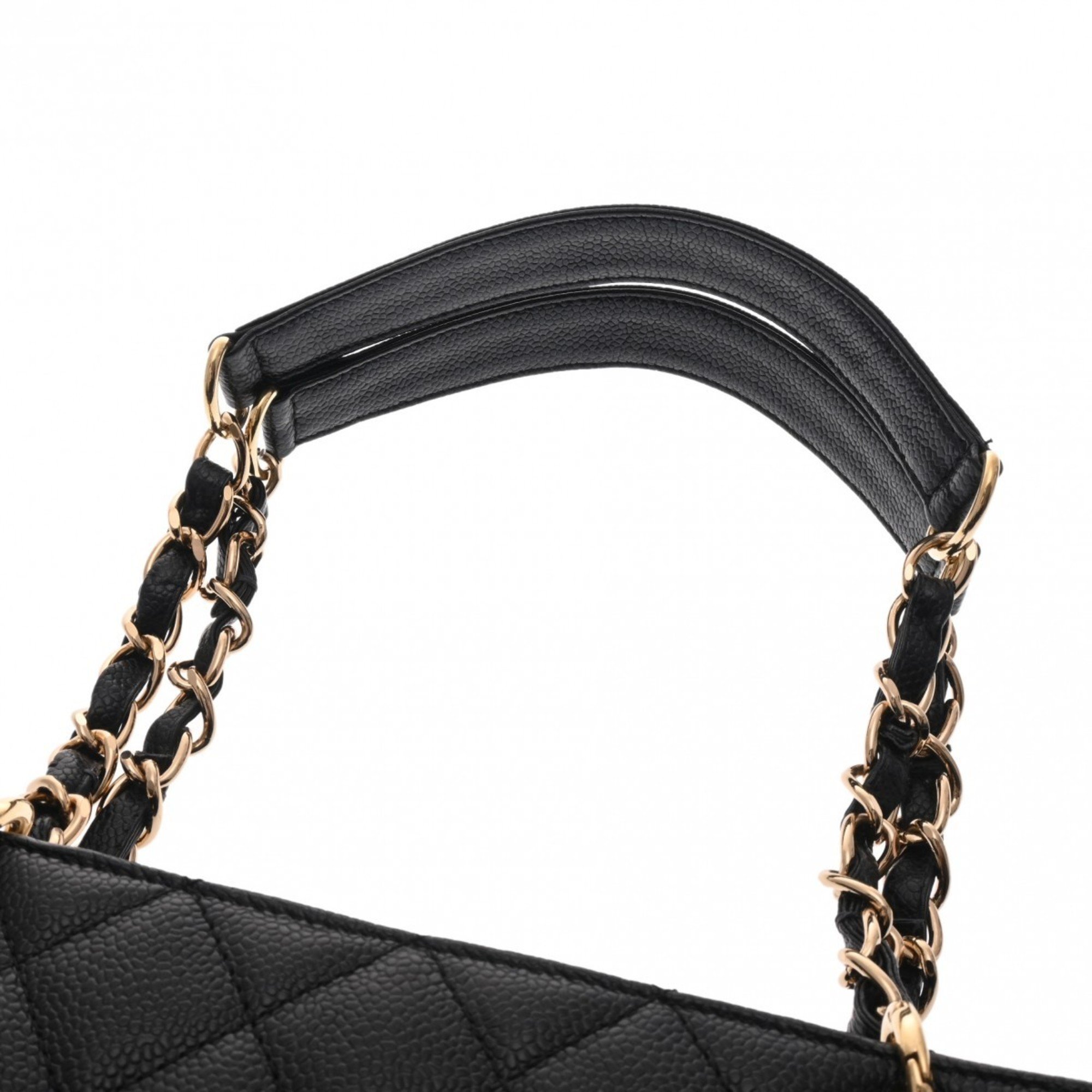 CHANEL Chanel Matelasse PST Petite Tote Black A50994 Women's Caviar Skin Bag