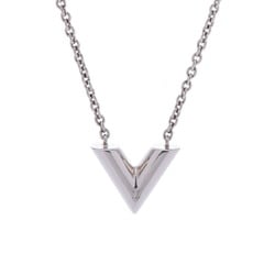 LOUIS VUITTON Essential V Silver M63197 Women's Necklace