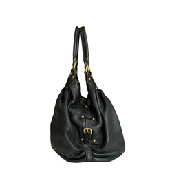 Louis Vuitton L Monogram Mahina Handbag M95765 Black Women's LOUIS VUITTON