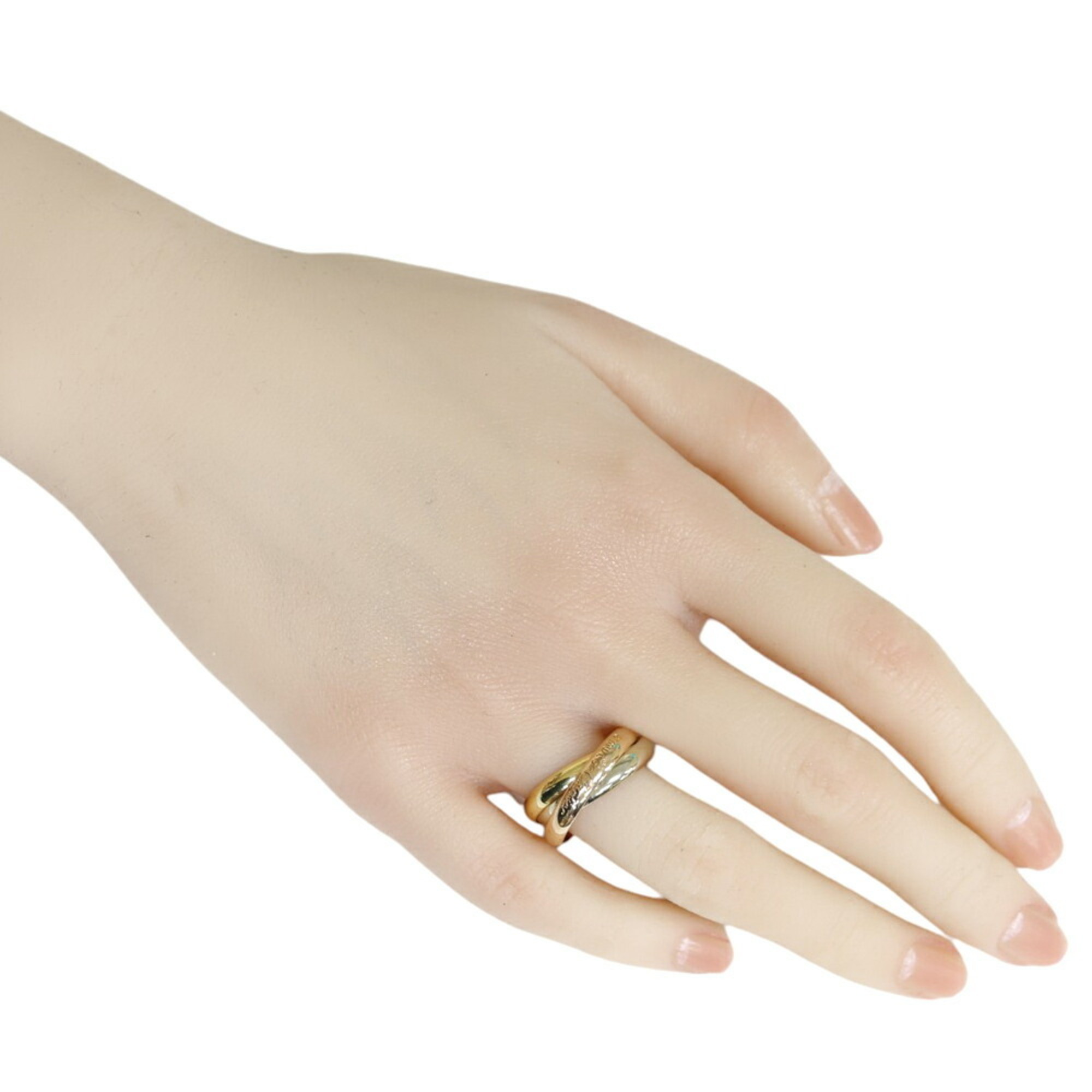 Cartier Trinity Ring, Size 14.5, 18K Gold, Women's, CARTIER