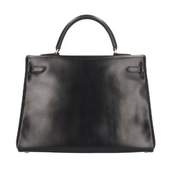 Hermes Kelly 35 Shoulder Bag Box Calf Black Women's HERMES 2way BRB03680000003408