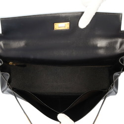 Hermes Kelly 35 Shoulder Bag Box Calf Black Women's HERMES 2way BRB03680000003408