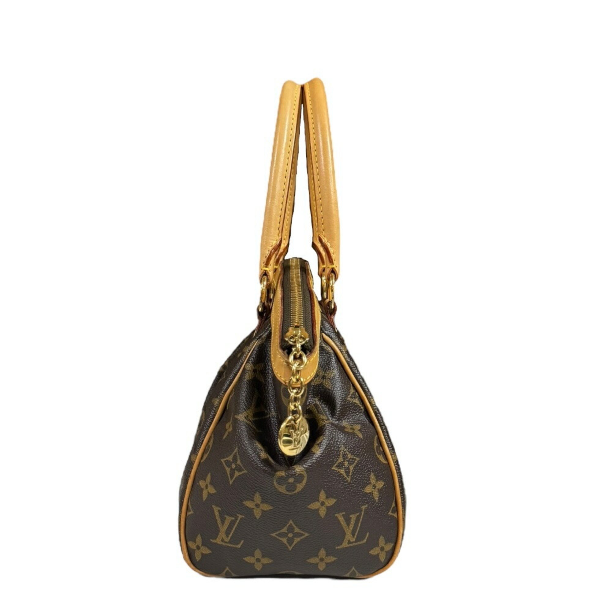 Louis Vuitton Tivoli PM Monogram Handbag Canvas M40143 Brown Women's LOUIS VUITTON