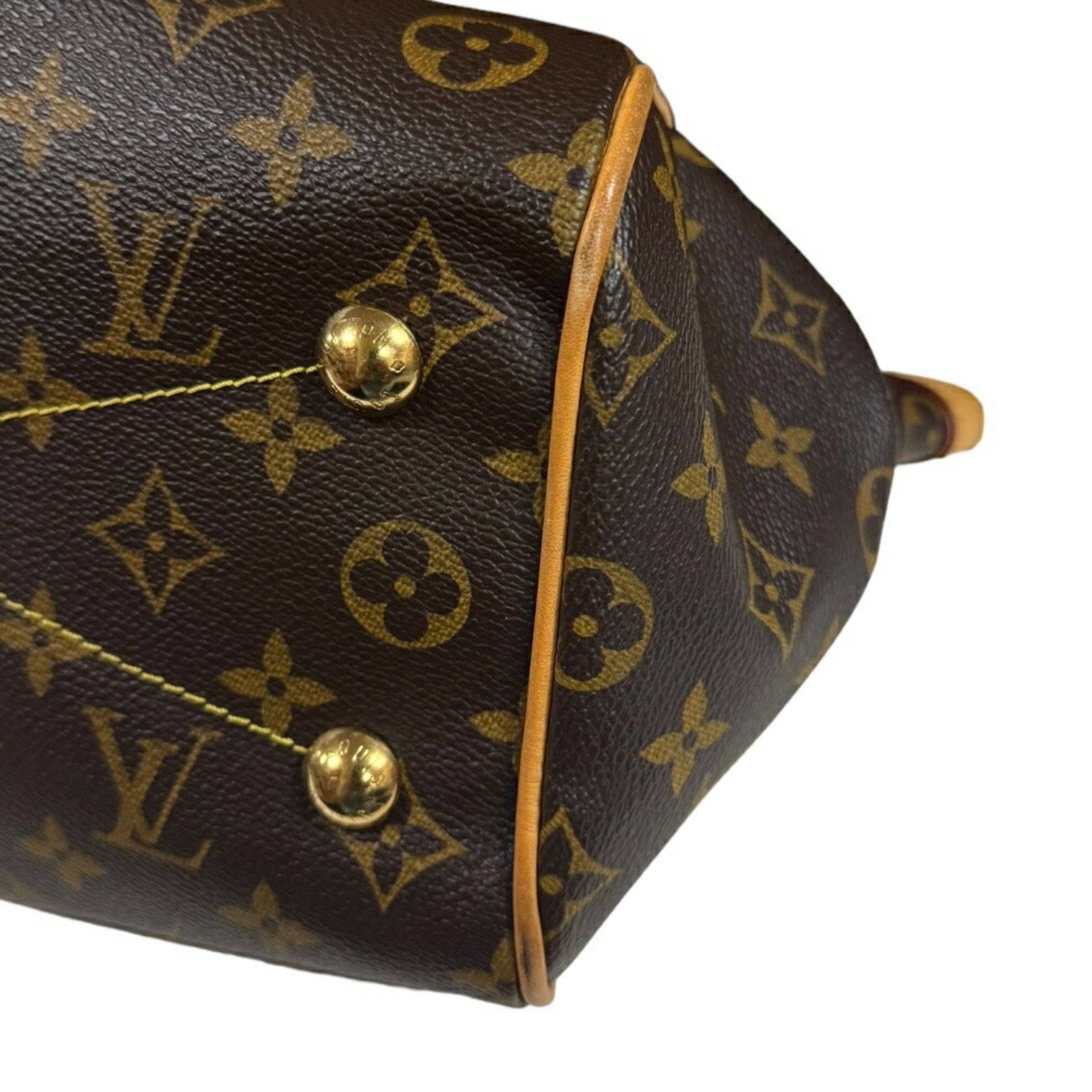 Louis Vuitton Tivoli PM Monogram Handbag Canvas M40143 Brown Women's LOUIS VUITTON