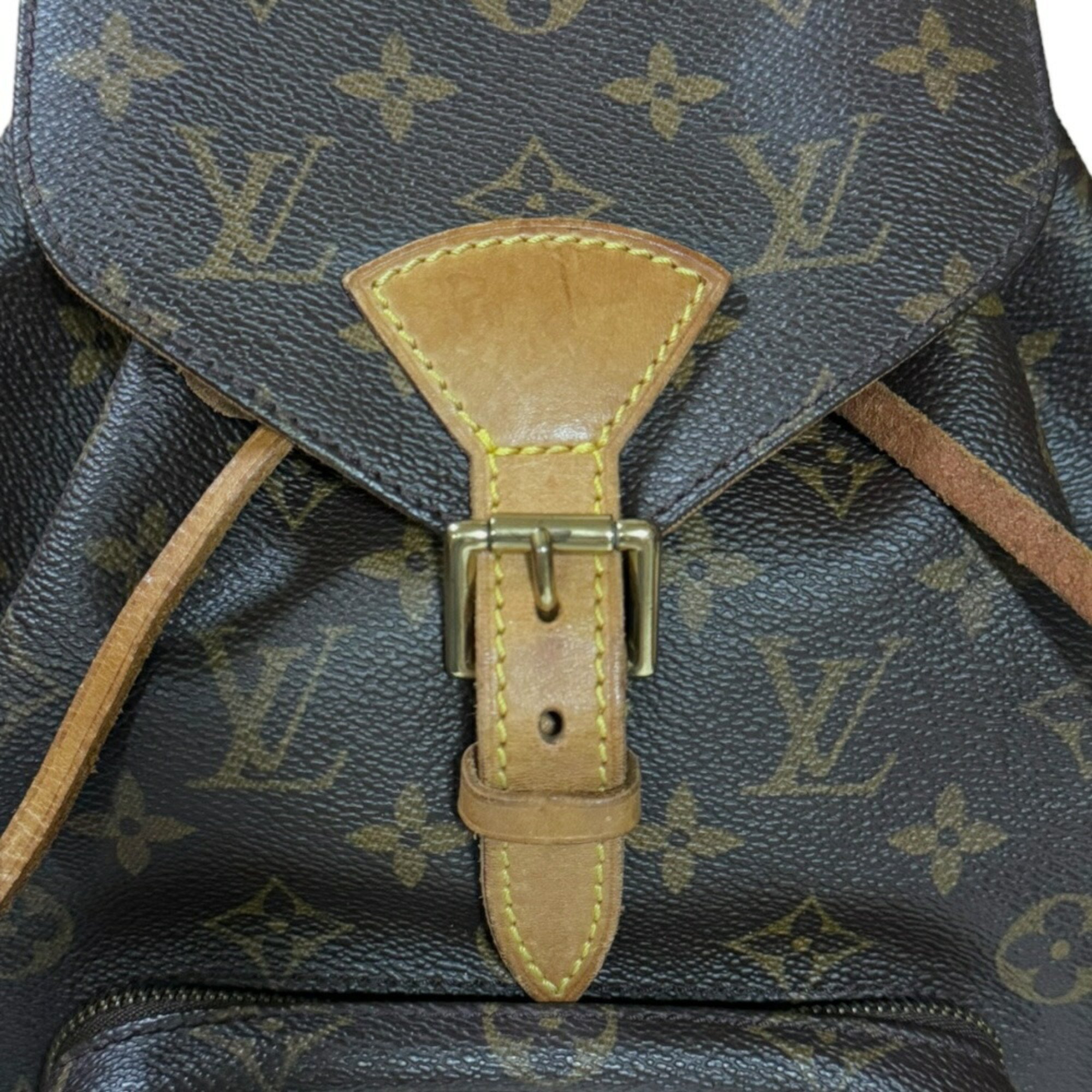 Louis Vuitton Montsouris MM Monogram Backpack/Daypack Canvas M51136 Women's LOUIS VUITTON