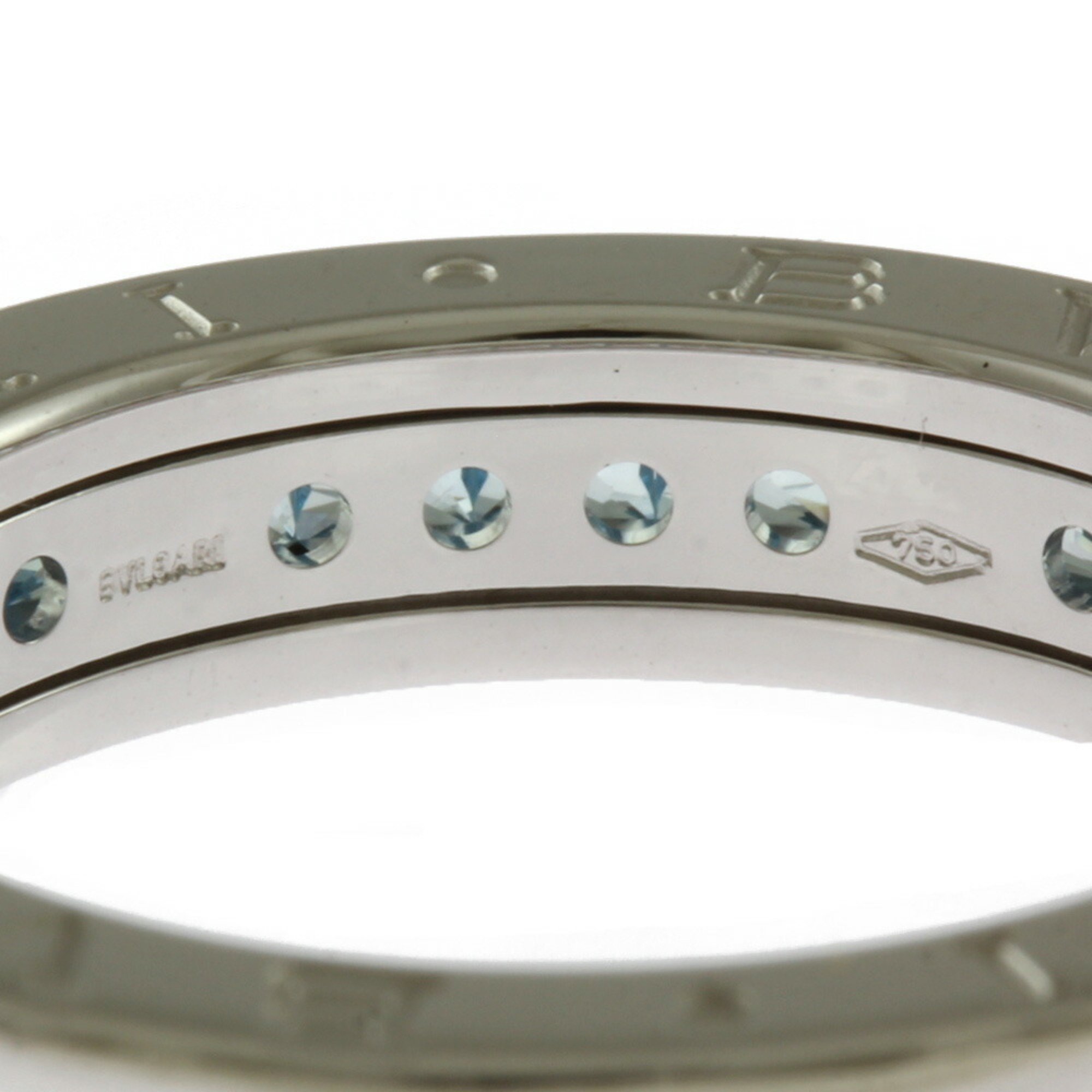 BVLGARI B-zero.1 B-zero One Band Ring Size 13 18K Blue Topaz Women's