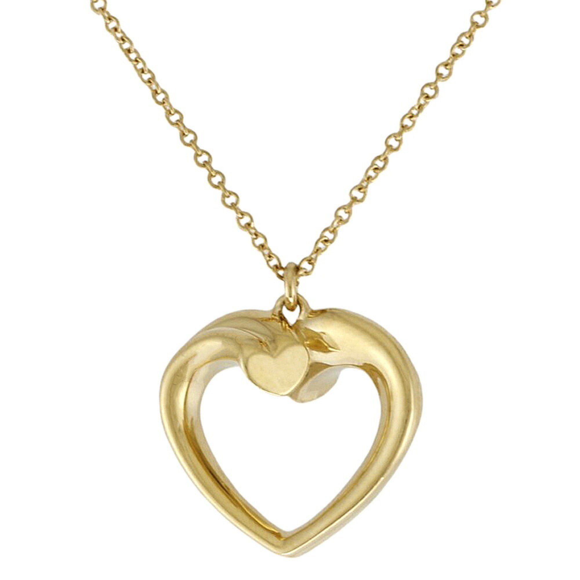 Tiffany Tenderness Heart Necklace 18K Gold Women's TIFFANY&Co.