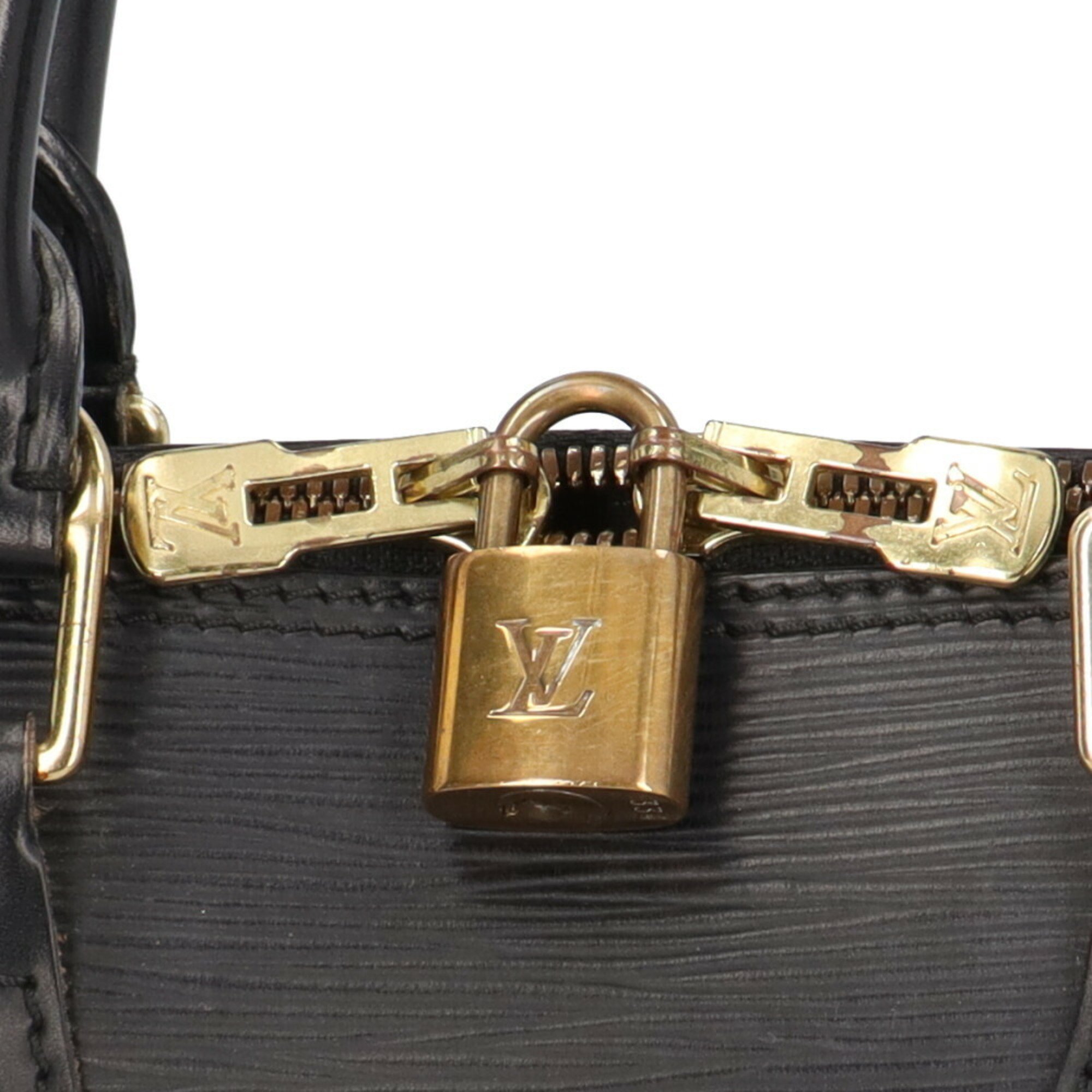 Louis Vuitton Alma Epi Handbag Leather M52142 Black Women's LOUIS VUITTON