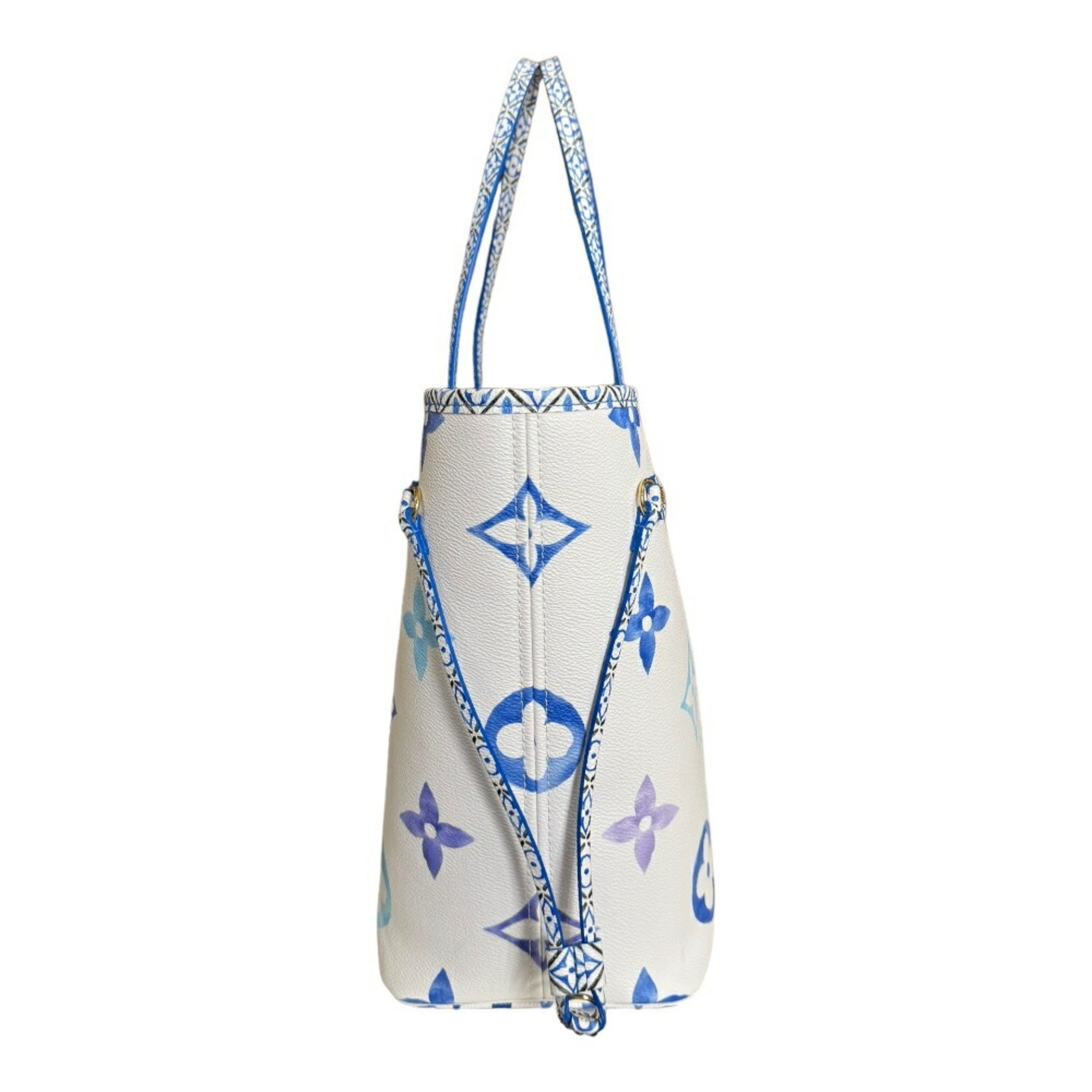 Louis Vuitton Neverfull MM By the Pool Tote Bag Canvas M22979 Blue Women's LOUIS VUITTON