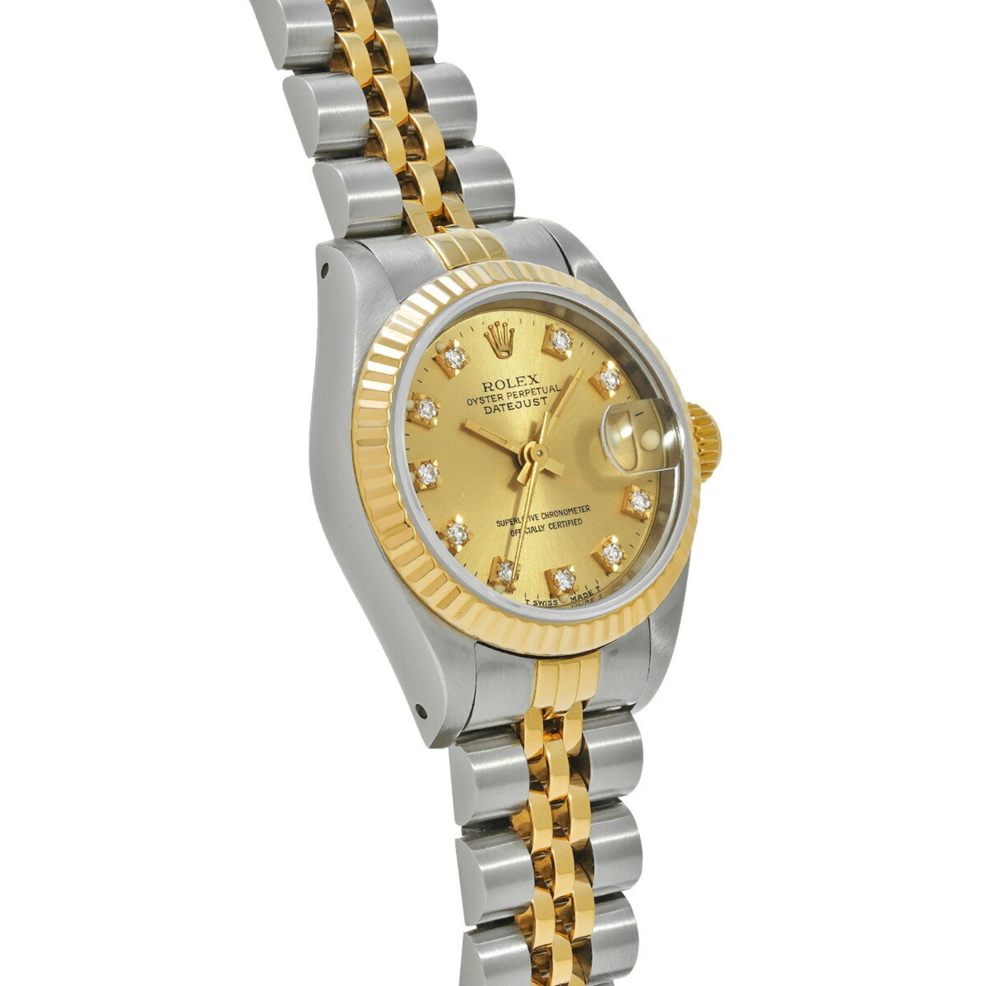 ROLEX Rolex Datejust 10P Diamond 69173G Ladies Watch Automatic