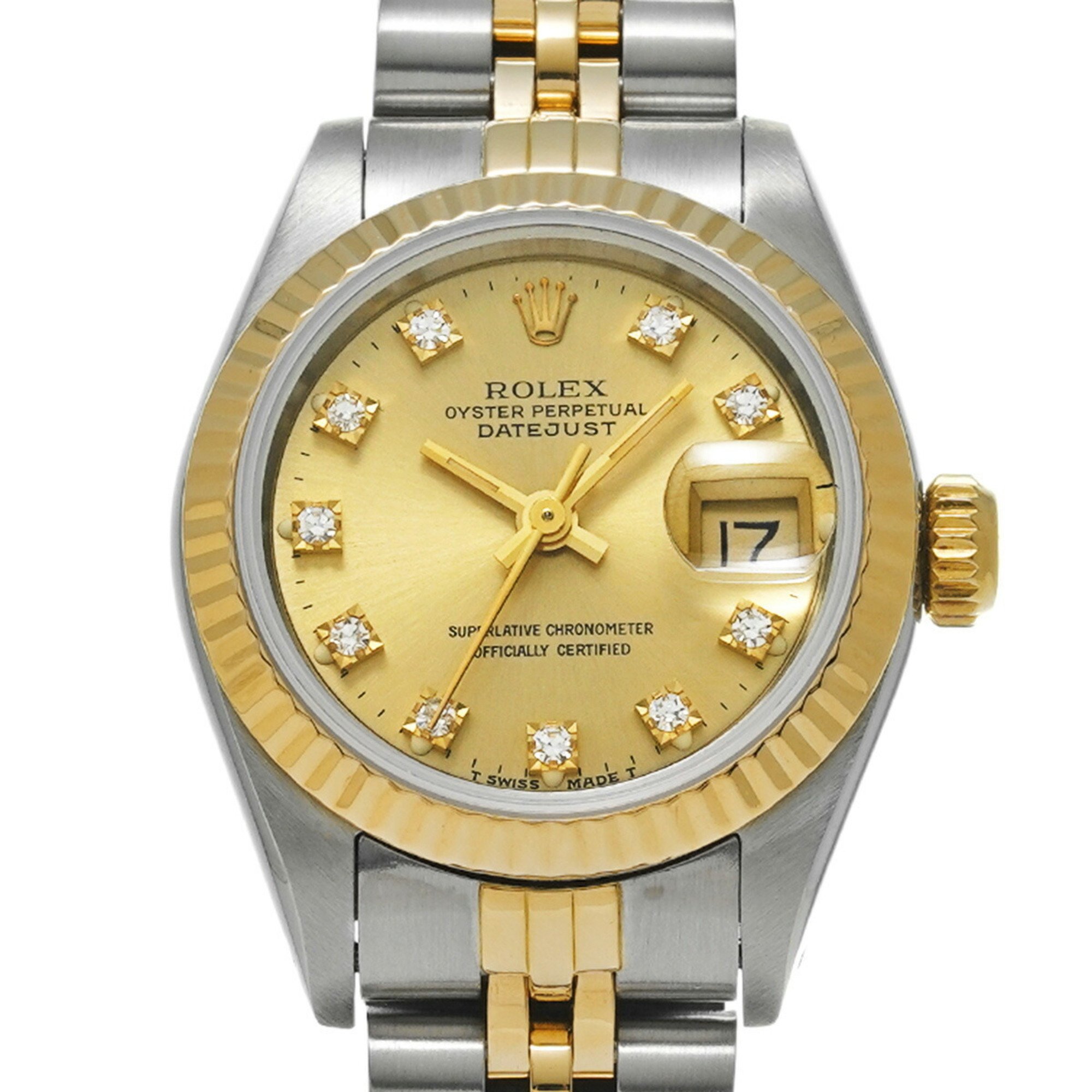 ROLEX Rolex Datejust 10P Diamond 69173G Ladies Watch Automatic