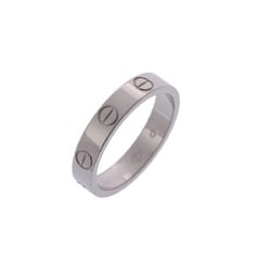 CARTIER Love Ring #49 Size 9 Women's K18 White Gold