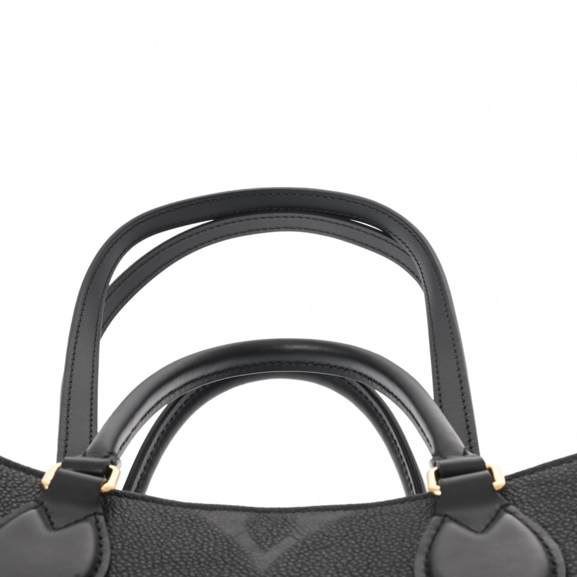 LOUIS VUITTON Louis Vuitton Monogram Empreinte On the Go MM Noir M45595 Women's Leather Tote Bag