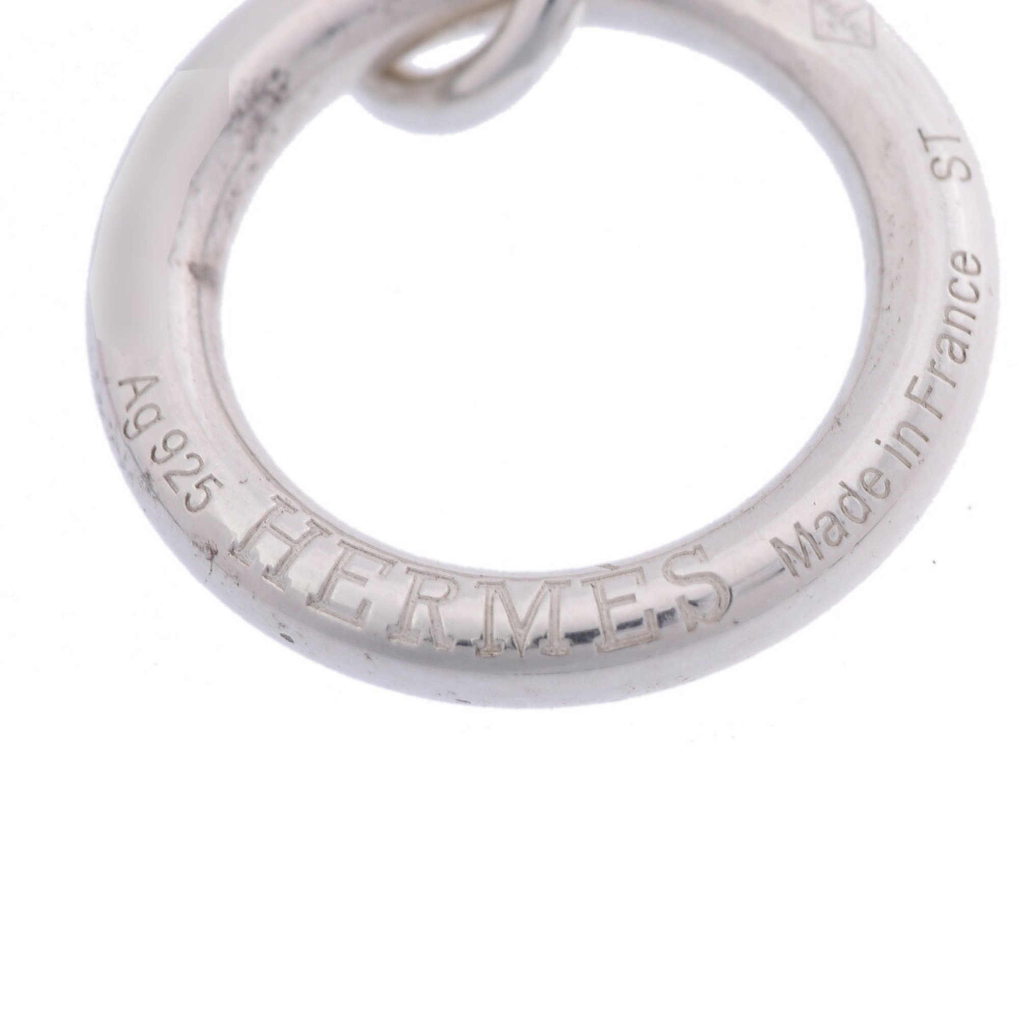 HERMES Chaine d'Ancre Punk Unisex Silver Bracelet