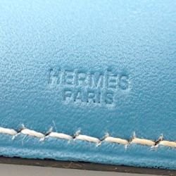 Hermes Keychain Blue Jean Box Calf HERMES Fish Sun Bag Charm Women Men Unisex