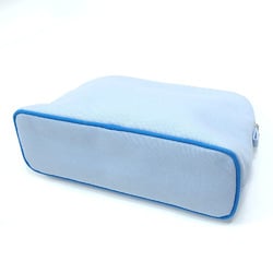 Hermes pouch for women, light blue, canvas, Hermes, makeup, 042975