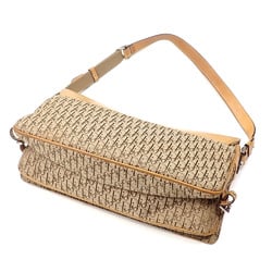 Christian Dior Shoulder Bag for Women, Beige Canvas Leather Trotter