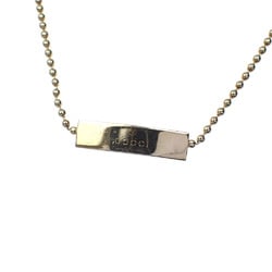 Gucci Plate Necklace for Women SV925 11.3g Silver Choker