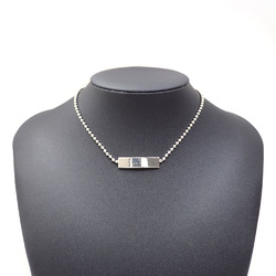 Gucci Plate Necklace for Women SV925 11.3g Silver Choker