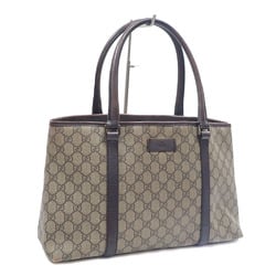 Gucci Tote Bag GG Supreme Women's Brown PVC 114595 Hand