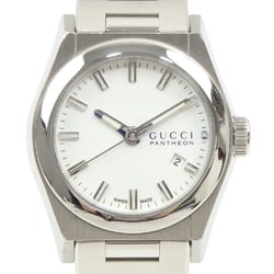 Gucci Watch Pantheon Ladies Quartz SS 115.5 Battery Operated White Dial