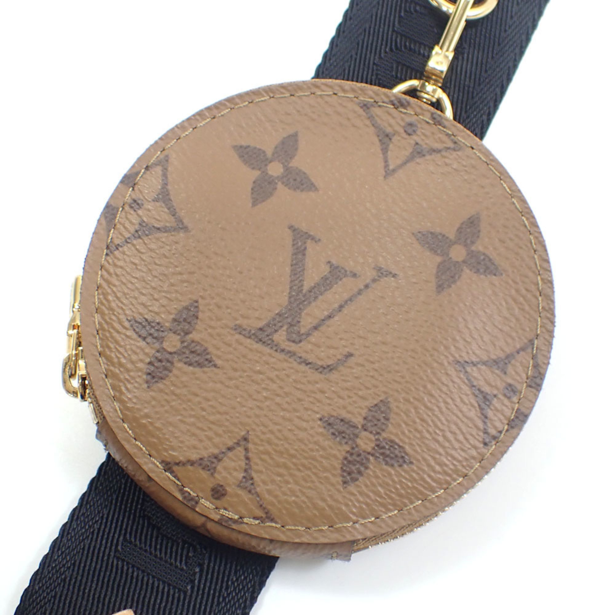 Louis Vuitton Shoulder Strap Monogram Reverse J02522 with Coin for Women and Men