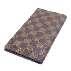 Louis Vuitton Bi-fold Billfold Damier Ebene Porte-Barre Carte Credit Men's N61823 Long Wallet