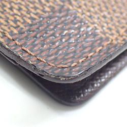 Louis Vuitton Bi-fold Billfold Damier Ebene Porte-Barre Carte Credit Men's N61823 Long Wallet