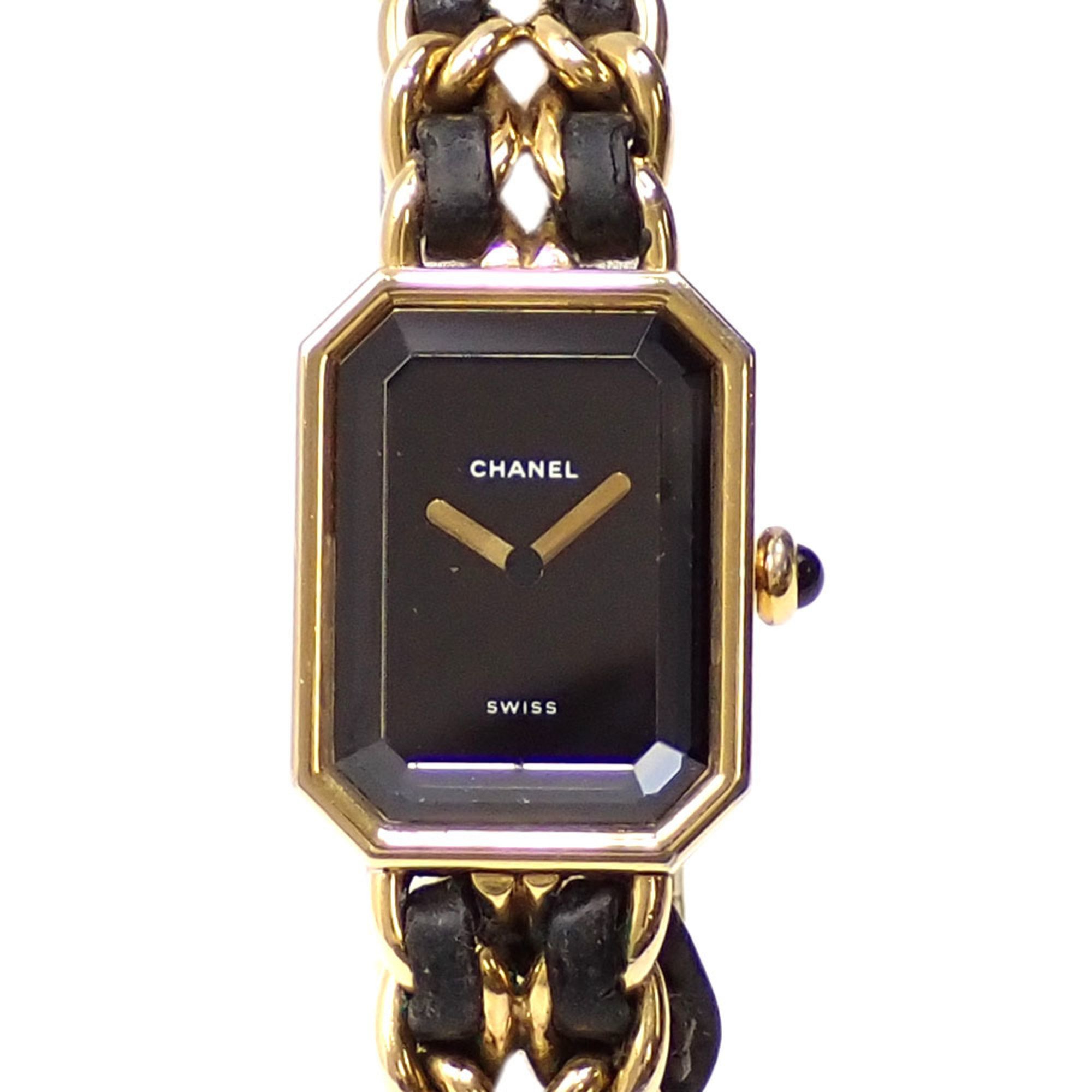 Chanel Watch Premiere Ladies Quartz GP Leather H0001 Battery Operated