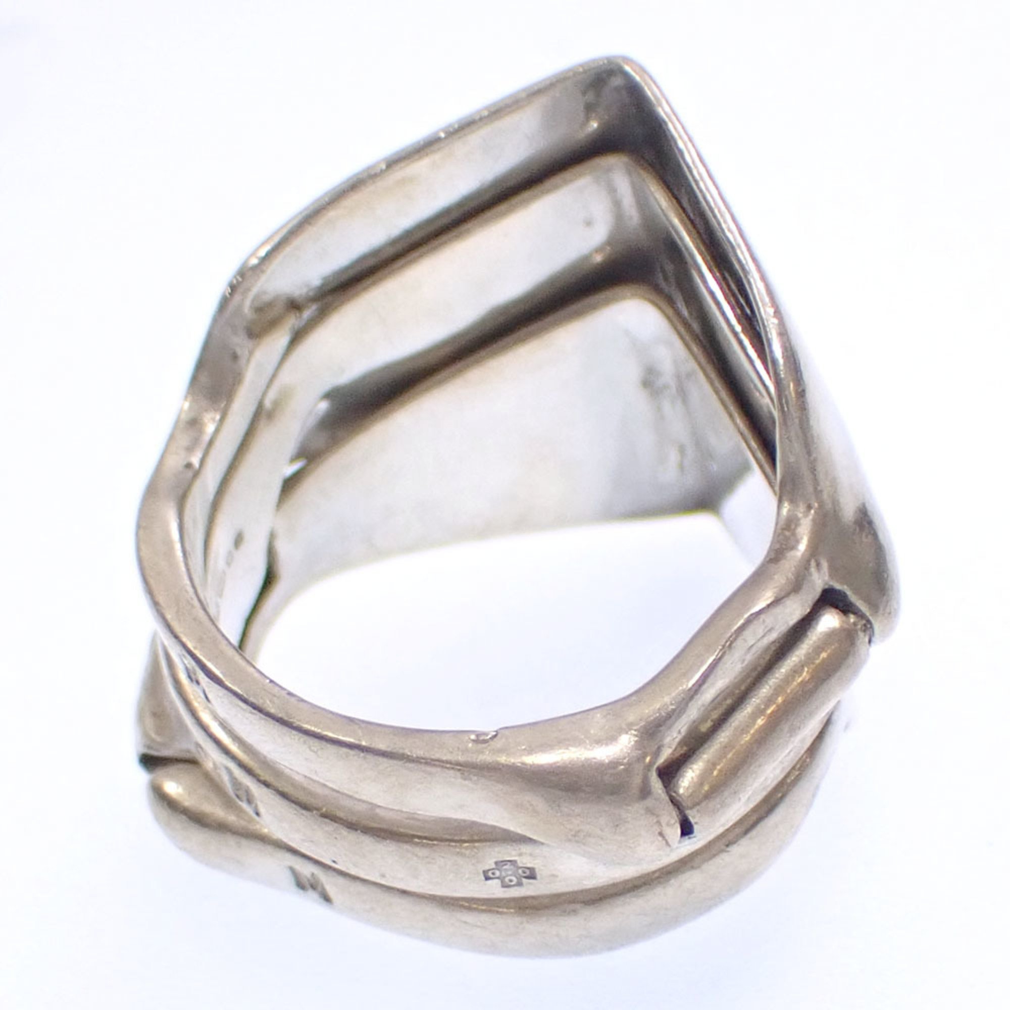 Vivienne Westwood Triple Armor Ring for Women, SV925, Size 15, 15.4g, Silver