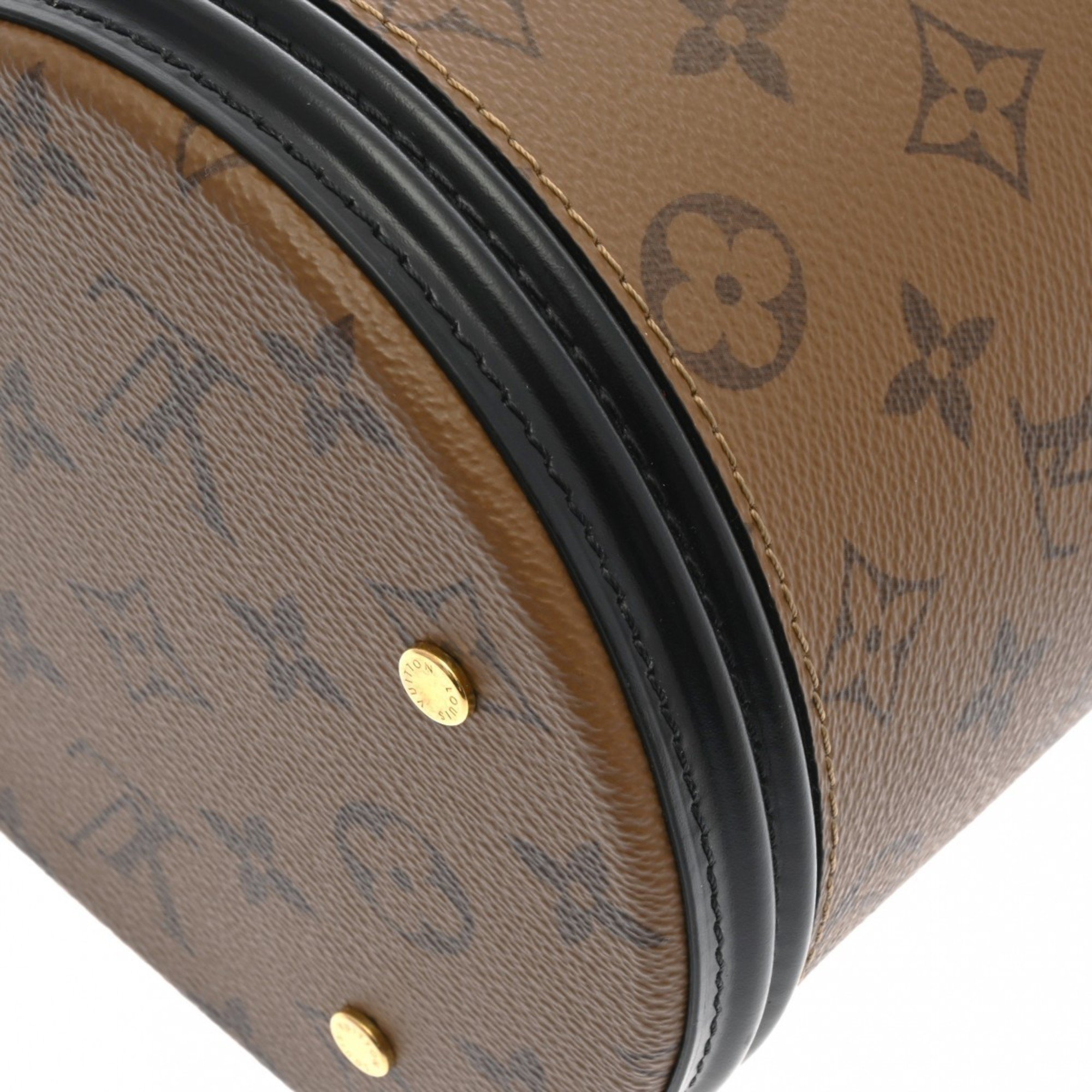 LOUIS VUITTON Louis Vuitton Monogram Reverse Cannes Brown M43986 Women's Canvas Bag