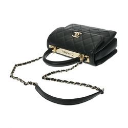 CHANEL Flap Bag Trendy CC Black A92236 Women's Lambskin Handbag